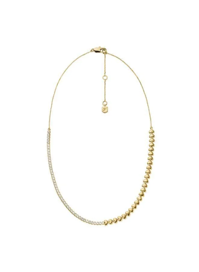 Fossil  JA7302710 Base Metal Jewelry with Cubic Zirconia for Women | Best Price UAE