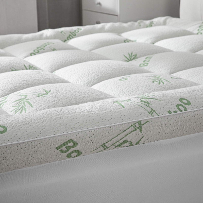 D & G THE DUCK AND GOOSE CO Cooling Mattress Topper  Twin Size  Plush Pad Mattress Topper for Back Pain Relief 821 Deep Pocket  Viscose Made from Bamboo Pillow Top  Bedroom Essentials