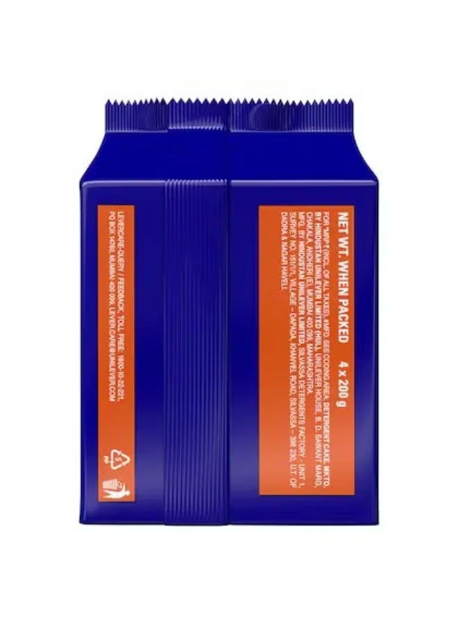 سيرف إيكسل صابون سرف إكسل لغسيل الملابس 200 جم – قوة فعالة لإزالة البقع الصعبة (Pack of 4pcs) - Image 2