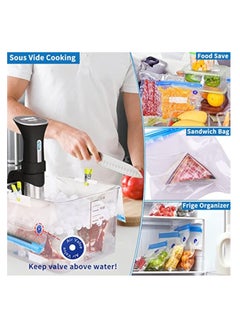 Hihonor Portable Vacuum Sealer Set, Food Vacuum Sealer Machine Rechargeable Handheld Vacuum Sealer for Food with 10 Reusable Bags for Food Storage Cooking  - Image 4