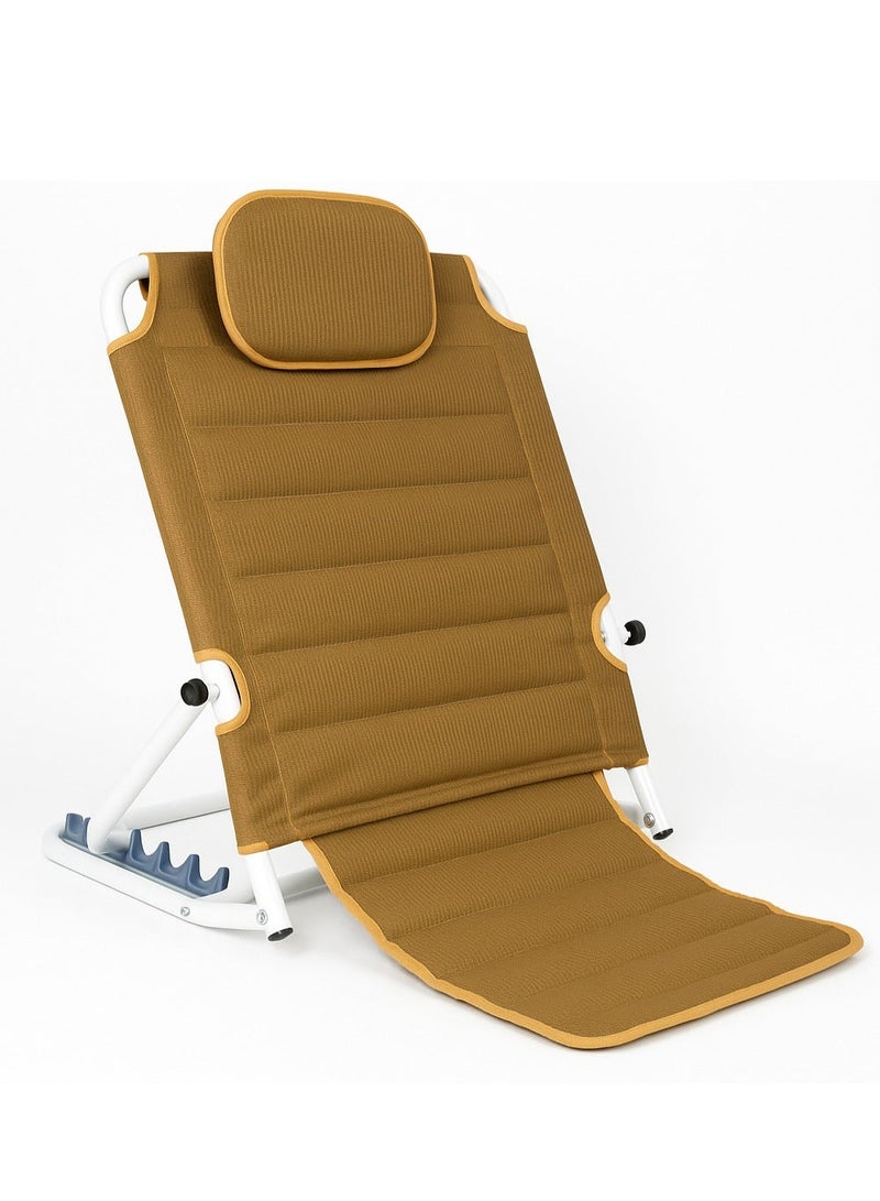 مسند ظهر مبطن قابل للطى نسيج (PVC) مسامى - 6 درجات ميل - تصميم متين - Image 2