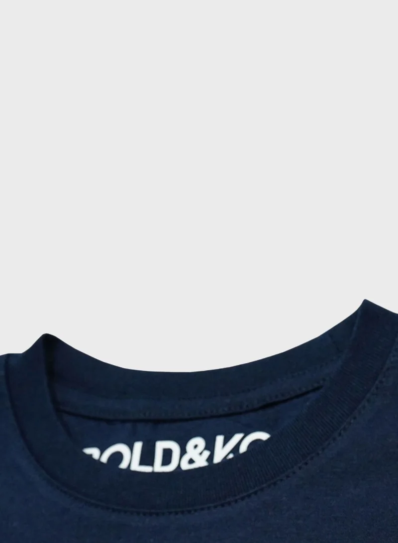 بولد اند كو Kids Color Block T-Shirt