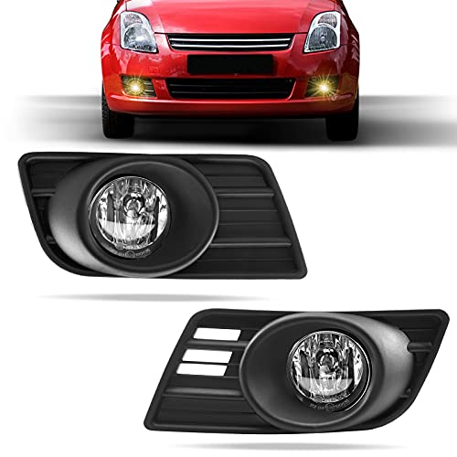DLAA Fog Lights For Suzuki Swift 2007 2008 2009 2010 Front Fog Lamps Kit Car Styling Spot Light With Cables and Switch, Clear Lens - 1 Pair - Image 1