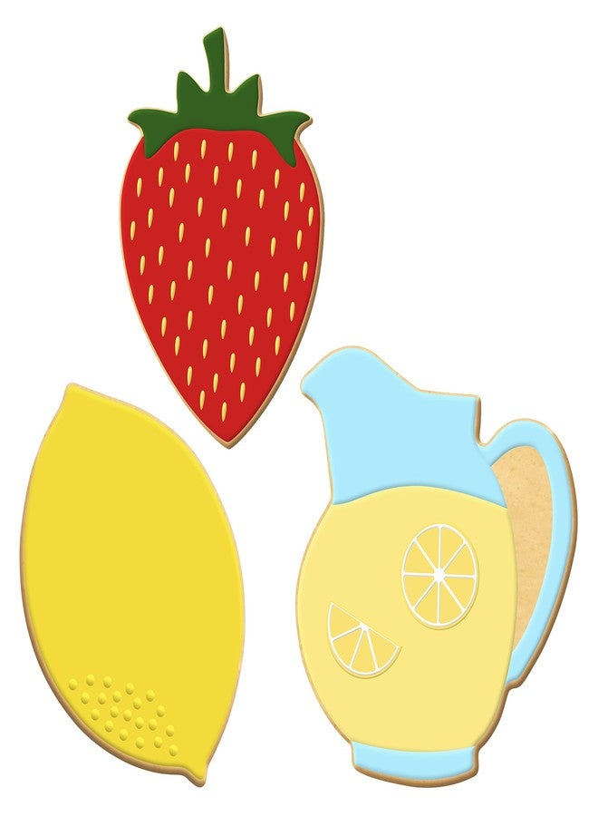 Foose Strawberry Lemon Pitcher Cookie Cutter 3 Pc Set HS0467 - USA - Image 3