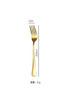 Stainless Steel Gold Cutlery Set Golden Fork