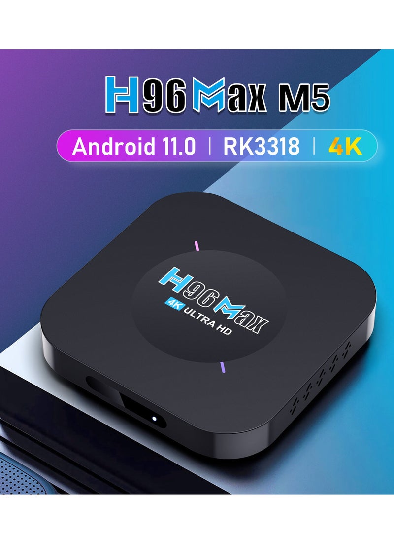 H96 Max - Android 11.0 Smart TV Box with RK3318 Quad-Core Cortex-A53 TV Set Top Box Support 4K 3D - Image 1