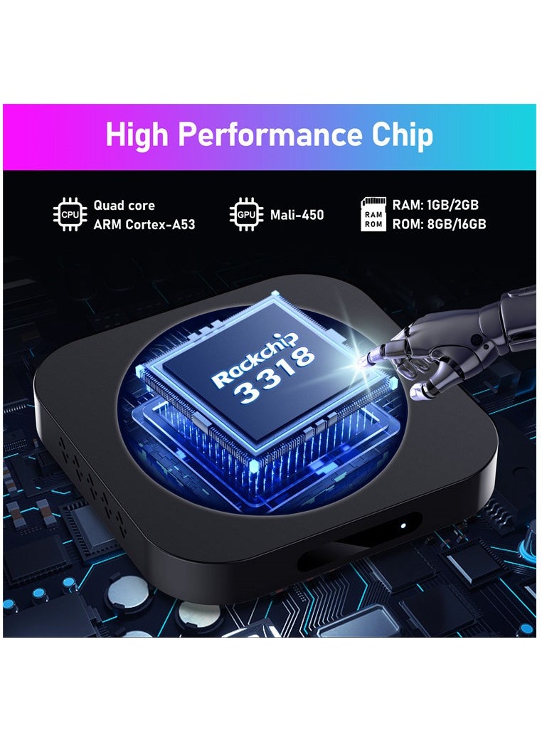 H96 Max - Android 11.0 Smart TV Box with RK3318 Quad-Core Cortex-A53 TV Set Top Box Support 4K 3D - Image 1
