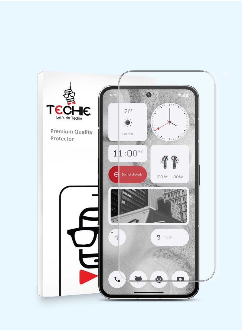HD Tempered Glass Screen Protector for Nothing Phone 2 - Anti Reflection Anti Bubbles 9H Hardness 0.33 mm Rounded Edges Easy Installation