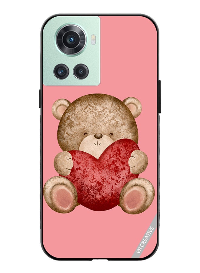 VR CREATIVE Protective Case Cover For OnePlus 10R Bear Love Design Multicolour - Image 1