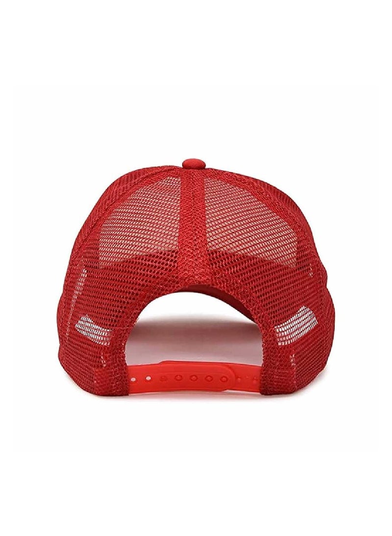 UAE Celebrating National Day 5 panel truckers cap in polyester with adjustment plastic snap closure | Mesh Baseball Cap|Outdoor Fishing Hat | for Men and Women  - Image 5