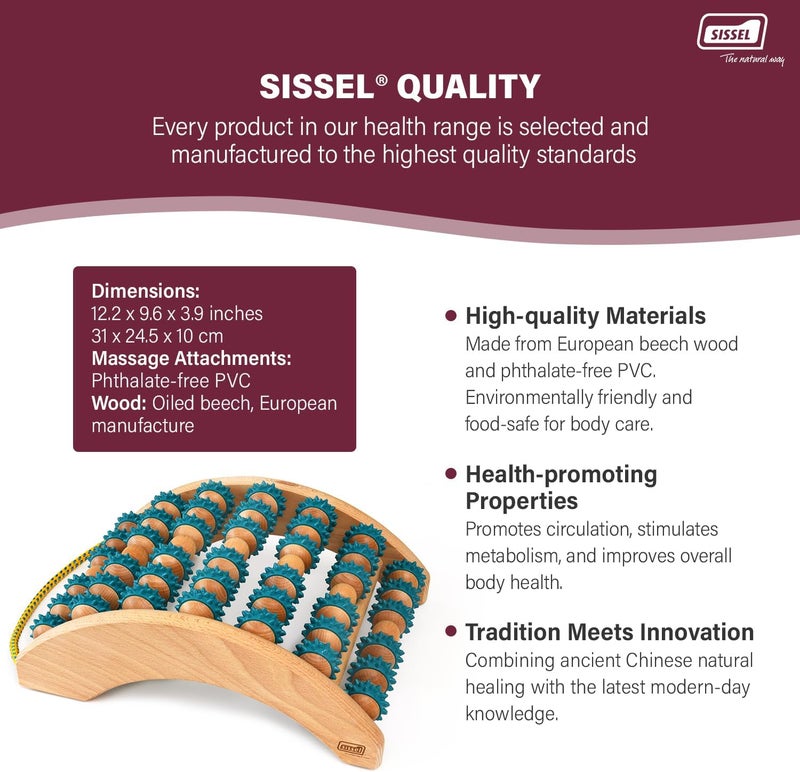 SISSEL FitRoller UnoFoot Roller  Muscle Relaxation and Circulation Enhancement  EcoFriendly  PhthalateFree  Combination of Tradition  Modernity  Versatile Foot Massage  Wellness  Health - Image 3