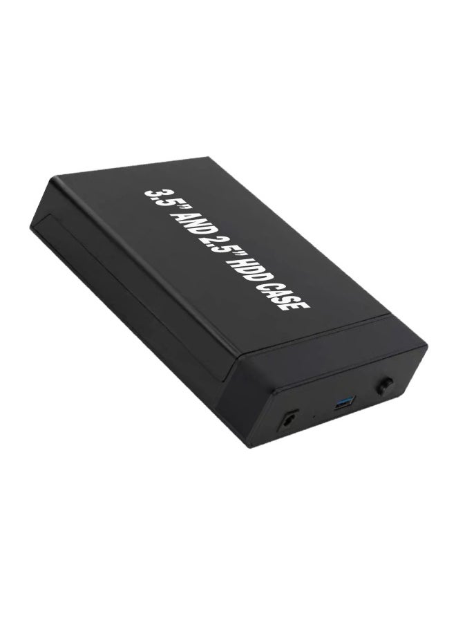 Generic USB2.0 Plastic Shell Hard Disk Box USB3.0 Plastic Shell Hard Disk Box USB3.1 Plastic Shell Hard Disk Box-Color:Black  - Image 1