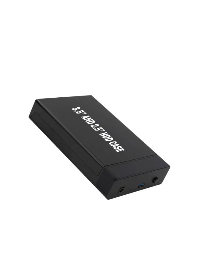 Generic USB2.0 Plastic Shell Hard Disk Box USB3.0 Plastic Shell Hard Disk Box USB3.1 Plastic Shell Hard Disk Box-Color:Black  - Image 2