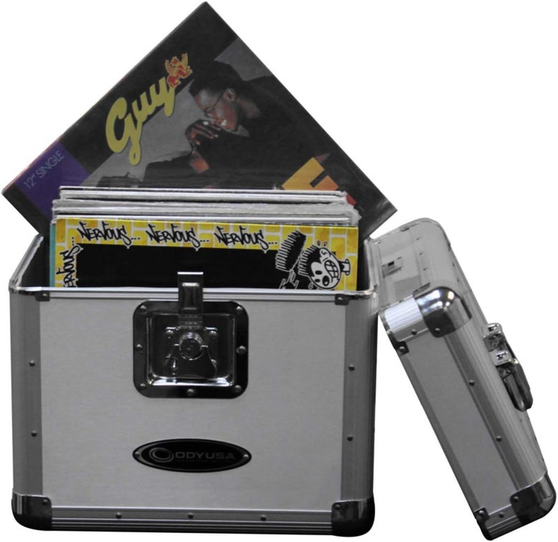 Odyssey KROM Series Silver Record/Utility Case for 70 12" Vinyl Records & LPs - Image 3