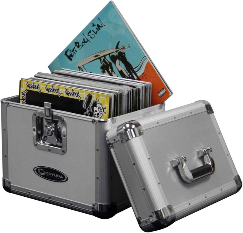 Odyssey KROM Series Silver Record/Utility Case for 70 12" Vinyl Records & LPs - Image 2