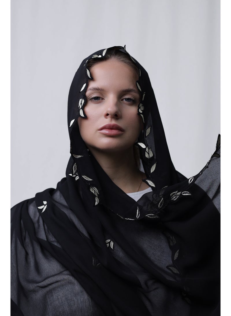 Ophelia Embroidery Hijab – Elegant Embroidered Modest Hijab for Women - Image 2