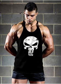 نيبمينينت فيست تدريب مزين بطبعة جمجمة من فيلم "The Punisher" وبظهر على شكل حرف Y أسود/ أبيض  - Image 4