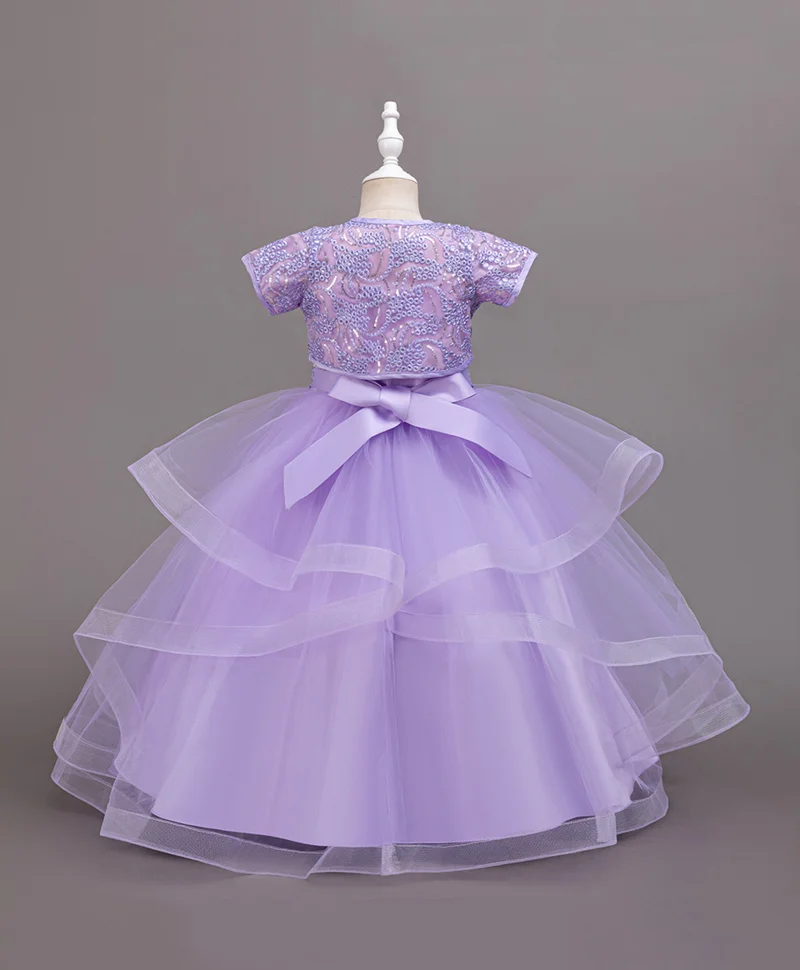 Mark & Mia Mark & Mia Embellished Short Sleeves Party Dress - Purple