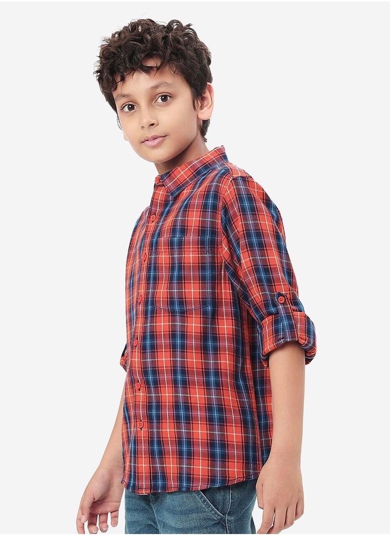 Bonkids Regular Long Sleeve Printed Multicolour Cotton Shirt For Boys 100 % Cotton  - Image 3