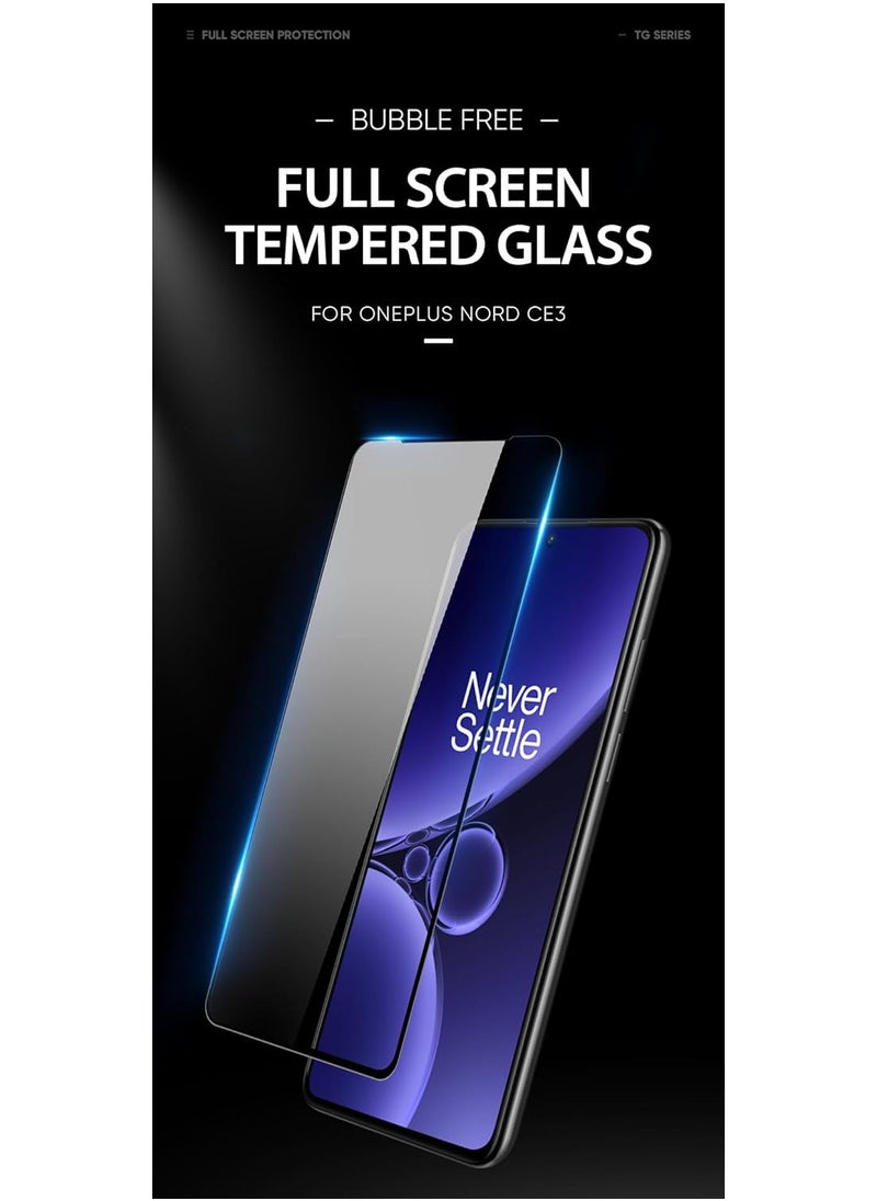 DUX DUCIS - DUX DUCIS 9D Tempered Glass Screen Protector, Designed for OnePlus Nord CE3/OPPO K11, Medium Alumina Glass Film Full Glue HD Clear Phone Screen Protector - Black - Image 1