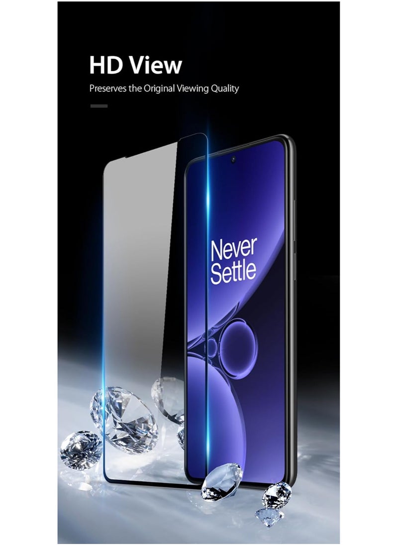 DUX DUCIS - DUX DUCIS 9D Tempered Glass Screen Protector, Designed for OnePlus Nord CE3/OPPO K11, Medium Alumina Glass Film Full Glue HD Clear Phone Screen Protector - Black - Image 1