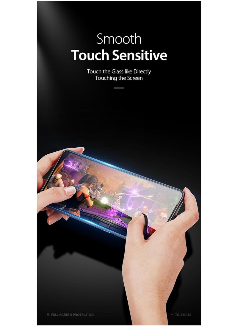 DUX DUCIS - DUX DUCIS 9D Tempered Glass Screen Protector, Designed for OnePlus Nord CE3/OPPO K11, Medium Alumina Glass Film Full Glue HD Clear Phone Screen Protector - Black - Image 1