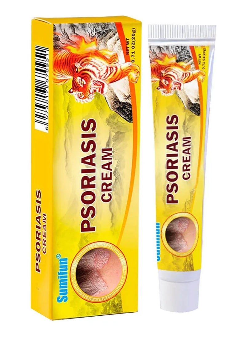 Sumifun Psoriasis Cream Advanced Skin Care Formula for Soothing Itchy Skin, Red Patches and Flaky Areas, Deep Moisturizing Herbal Cream for Long Lasting Comfort - Image 1