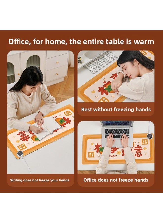Generic - Puppy Snake Spot Heating Heating Pad Warm Table Pad Office Computer Desktop Heating Mouse Pad-Color:700x330mm-Pattern:Jr-puppy Snake Dot 109 - Image 1