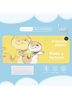 Puppy Snake Spot Heating Heating Pad Warm Table Pad Office Computer Desktop Heating Mouse Pad-Color:700x330mm-Pattern:Jr-puppy Snake Dot 109