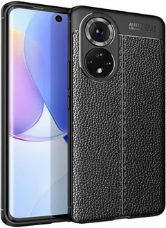UNBLACK Design 2 silicone back cover, shock-resistant and camera protection, compatible with Honor 50 (Black) 
