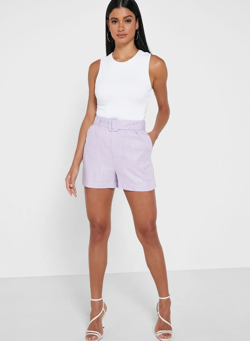 Bardot High Waist Mini Shorts