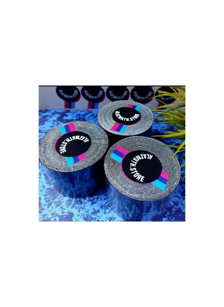 ALAZMATH.STORE - Sports kinesiology tape roll black-Pack of three - Image 1
