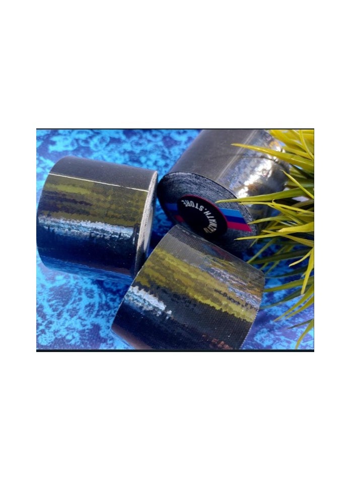 ALAZMATH.STORE - Sports kinesiology tape roll black-Pack of three - Image 1