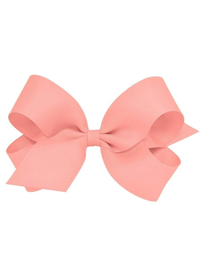 ORiTi Girls' Classic Grosgrain Hair Bow on a WeeStay Clip with Plain Wrap, Multiple Color and Size Options for All Hair Types, Handmade - Image 5