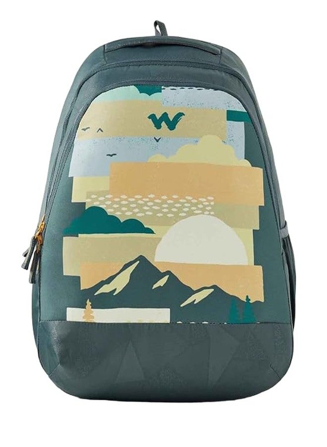 Wildcraft 35 Litres Blaze 3 Compartment Laptop Backpack (12951, Dk_Forest Nature, Green) - Image 1