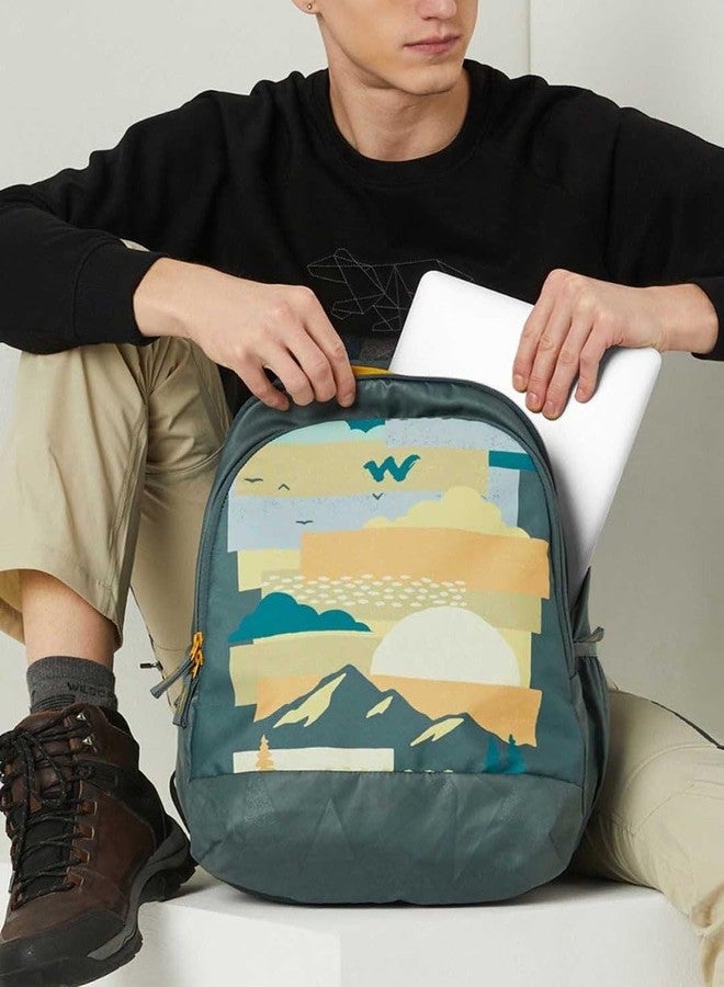 Wildcraft 35 Litres Blaze 3 Compartment Laptop Backpack (12951, Dk_Forest Nature, Green) - Image 2