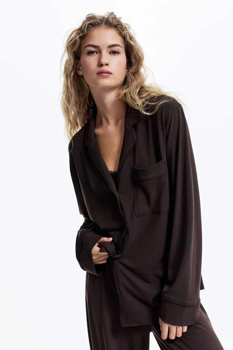 اتش اند ام بيجاما قميص وبنطلون