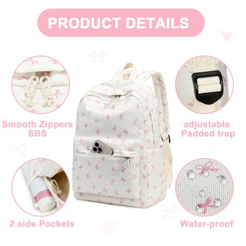LEDAOU School Backpack Teen Girls Lightweight Bookbag Elementary Middle School Backpacks College Laptop Bag Travel Daypack - Image 3