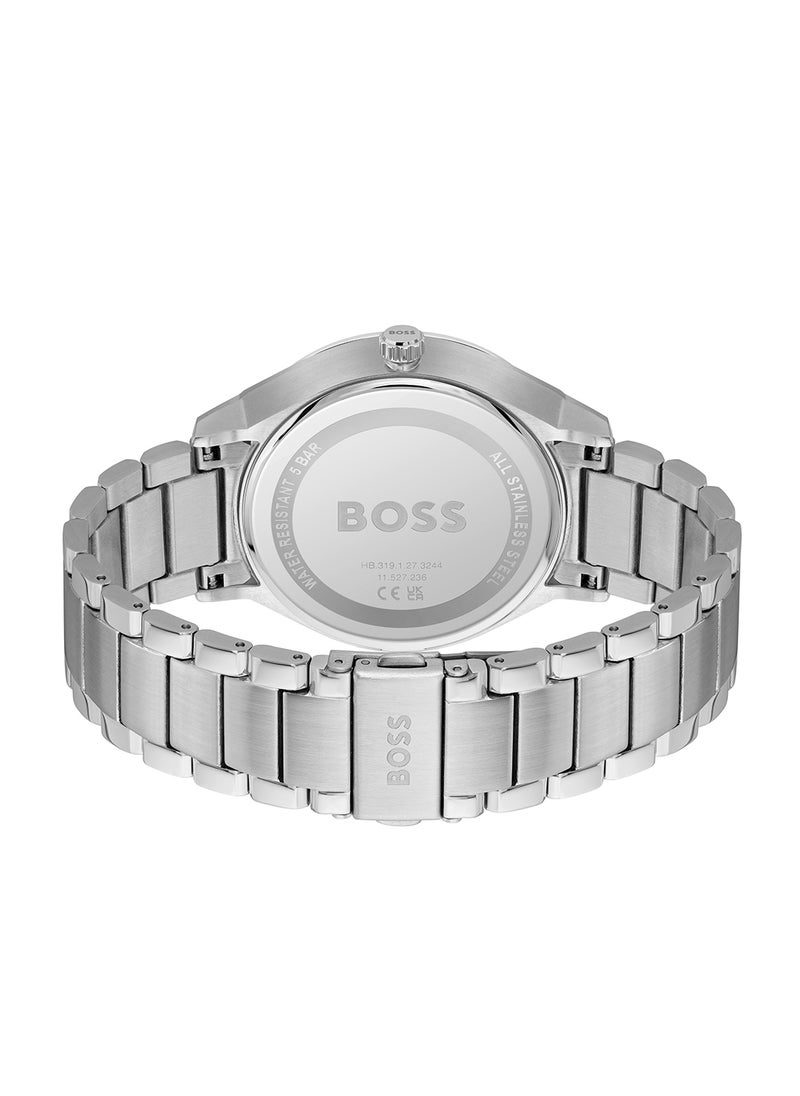 HUGO BOSS - Men's Analog Round Shape Stainless Steel Wrist Watch 1514106 - 43 Mm - Image 1