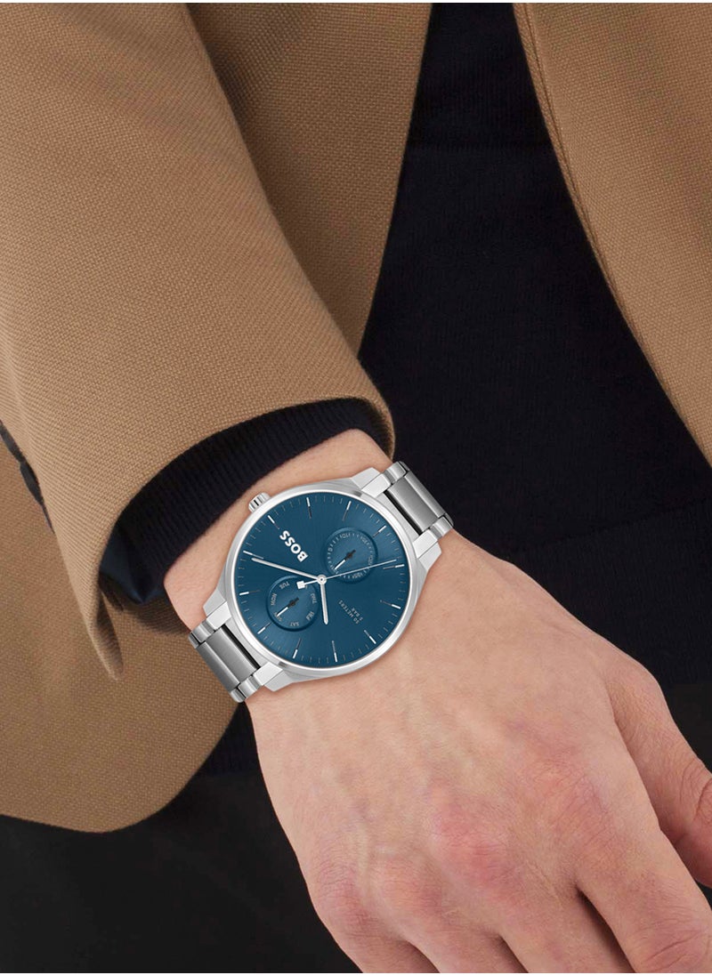 HUGO BOSS - Men's Analog Round Shape Stainless Steel Wrist Watch 1514106 - 43 Mm - Image 1