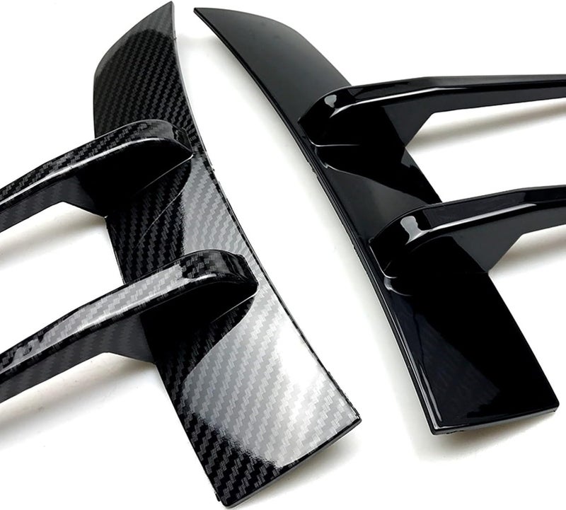 DEMULAX Carbon Fiber Look Front Bumper Vent Cover - Image 2