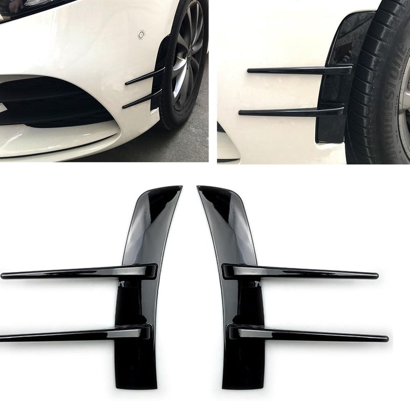 DEMULAX Carbon Fiber Look Front Bumper Vent Cover - Image 4