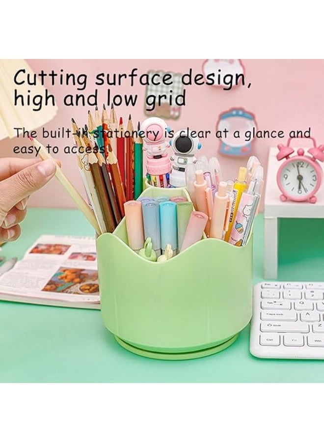 Spaceshoop Rotating Pen Holder,360 Degree Rotatable,Desk Organizer,For Home Office School Large Capacity Pen Holder Rotating Desk Organizer (Black)  - Image 5