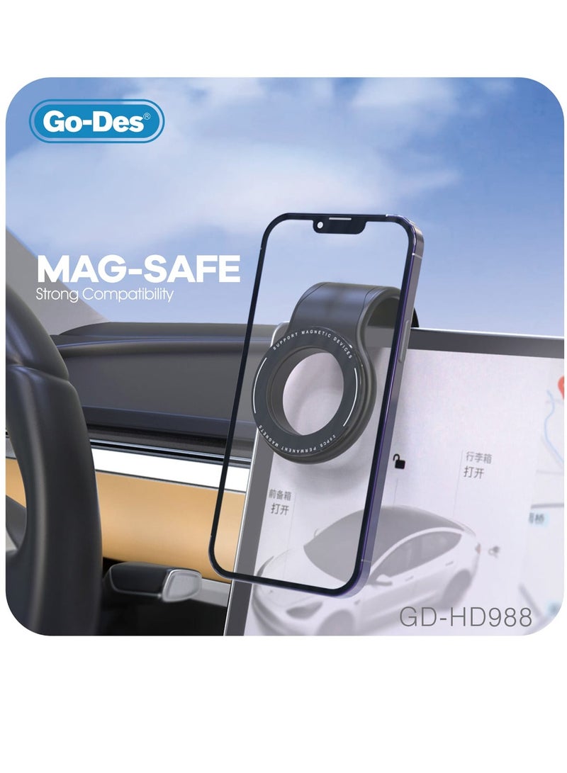 GO-DES GD-HD988 Super Strong Magnetic Freely Foldable Car Phone Holder Support MagSafe Charging - Image 4