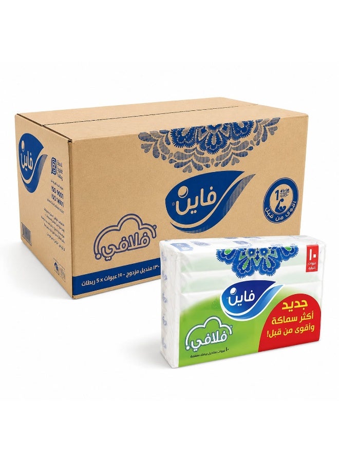 فاين مناديل فلافي الاصلية 130 شيت مزدوج * 50 عبوة - Image 1