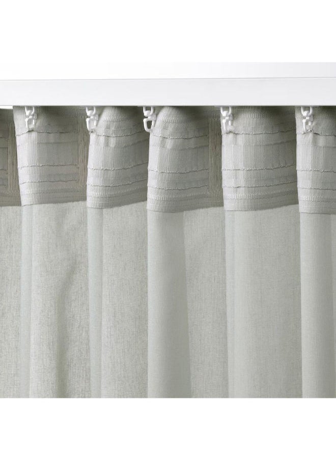 Naguib Selim - Luxury Voile Curtains Luxury Fabric 1 Piece Off White-300x300 - Image 1