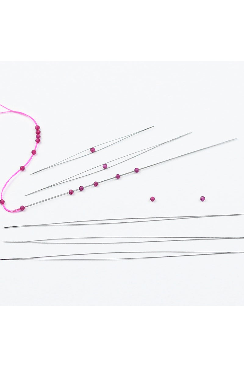 إيروريكس مجموعة MIUSIE المكونة من 26 قطعة من إبر الخرز المنحنية ذات العيون الكبيرة المصنوعة يدويًا من الفولاذ المقاوم للصدأ... - Image 3