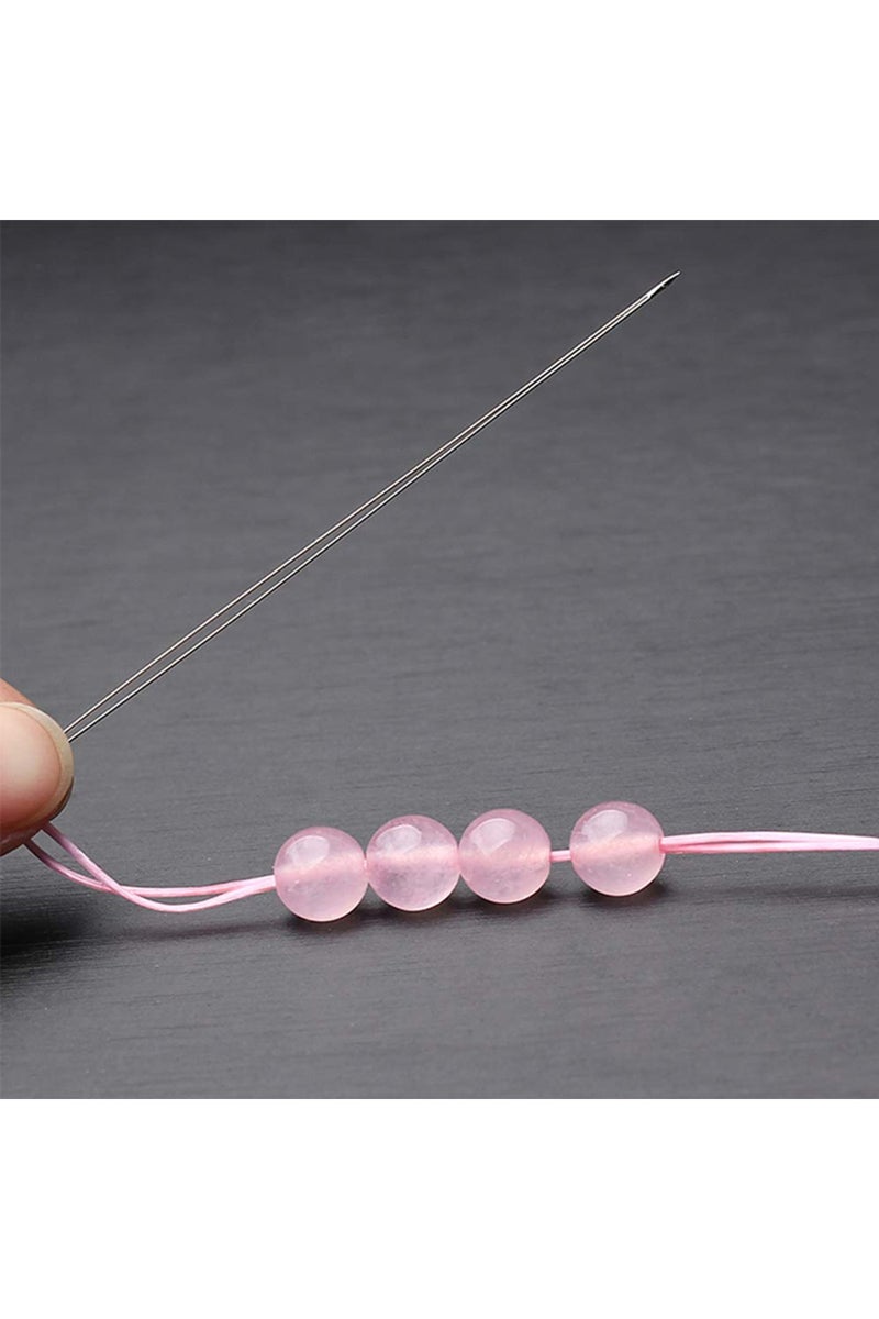 إيروريكس مجموعة MIUSIE المكونة من 26 قطعة من إبر الخرز المنحنية ذات العيون الكبيرة المصنوعة يدويًا من الفولاذ المقاوم للصدأ... - Image 5