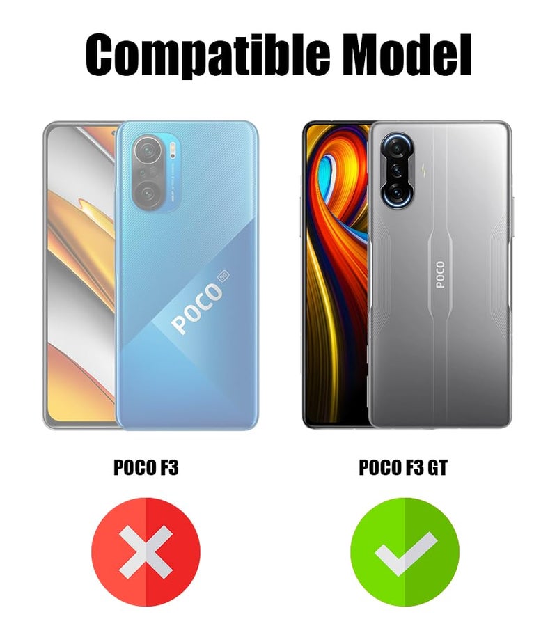 Jkobi Back Cover Case for Poco F3 GT (Shockproof with Polycarbonate Clear Panel | Professional Black) - Image 4