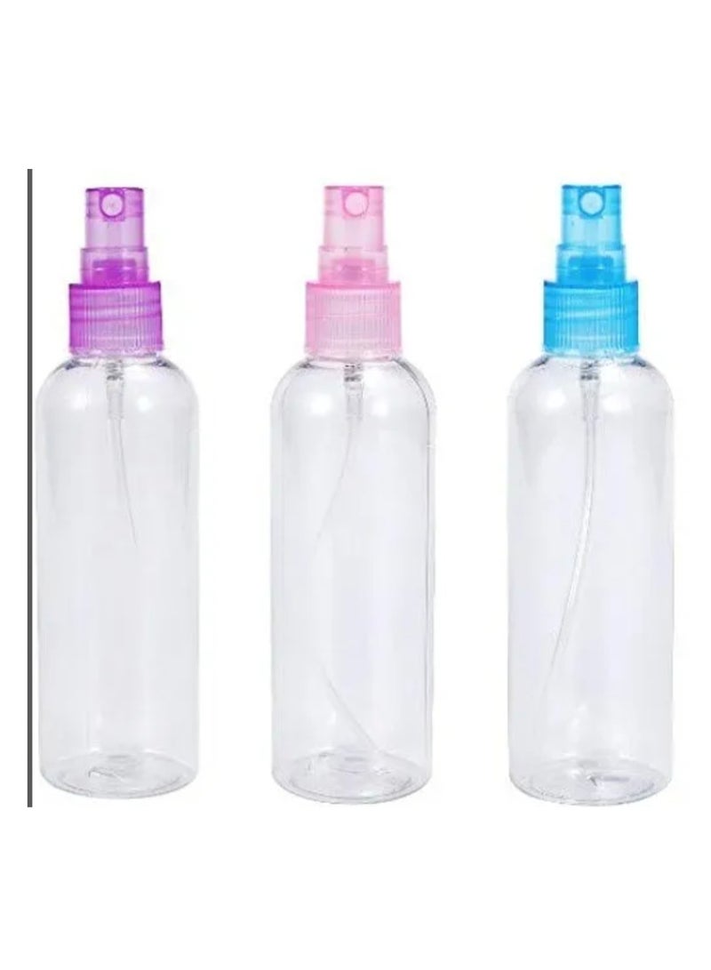 LOWHAT Canned Perfume Travel Spray Bottles 3pcs Transparent Plastic Packaging Water Spray Bank Funny Round Cosmetic Bottle - Image 1